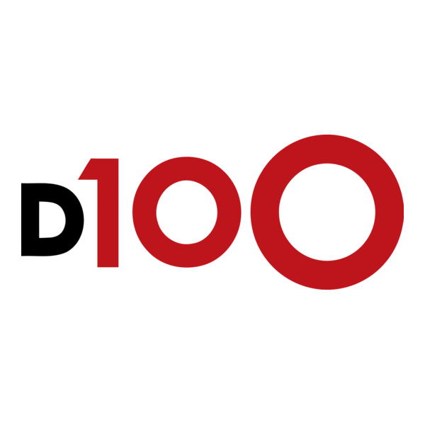 D100 Radio Logo PNG Vector