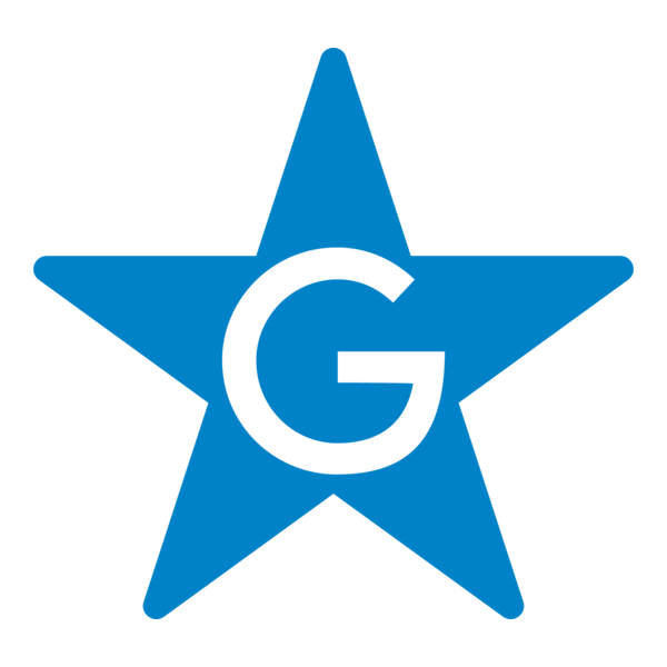 G Letter in Star Logo PNG Vector