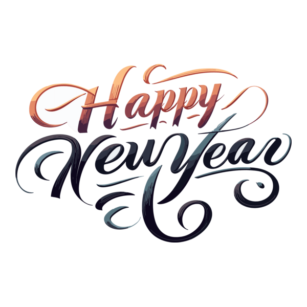 Happy New Year Logo PNG Vector