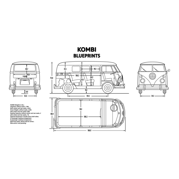 Kombi - Combi blueprints Logo PNG Vector