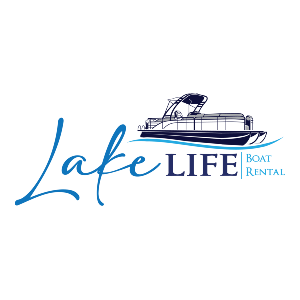 Lake Life Boat Rental Logo PNG Vector