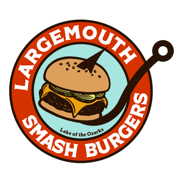 Largemouth Smash Burgers Logo PNG Vector