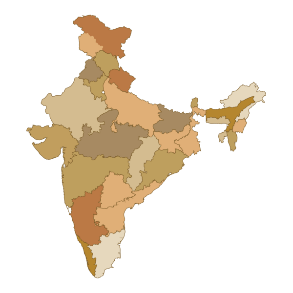 Map of India Logo PNG Vector