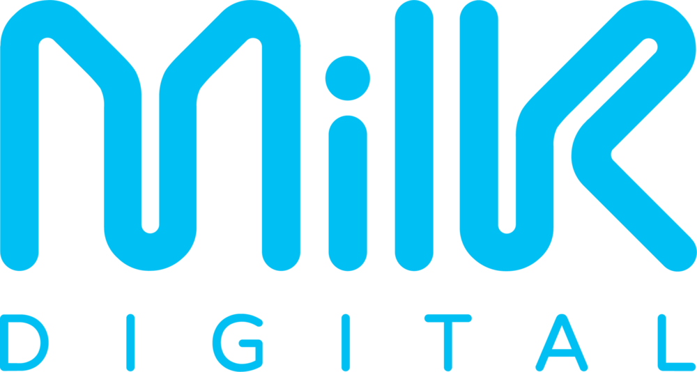 Milk Digital Logo PNG Vector