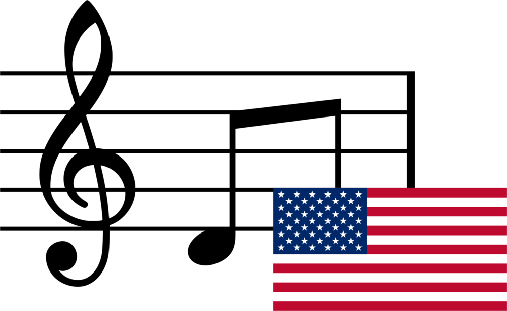 Musical Notes US Logo PNG Vector