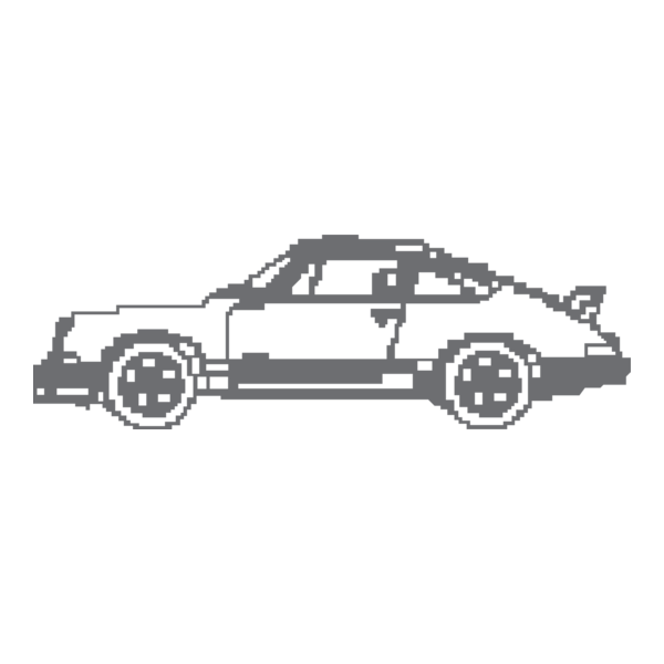 PORSCHE pixel Logo PNG Vector