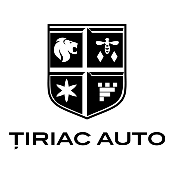 Tiriac Auto black Logo PNG Vector