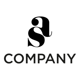 AS Letter Logo PNG Vector