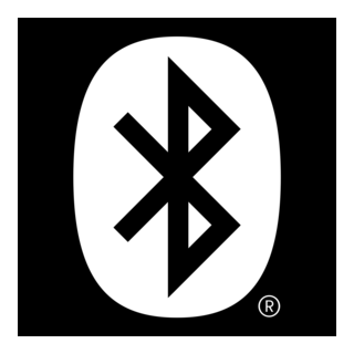 Bluetooth Icon White Logo PNG Vector