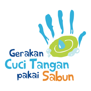 Gerakan Cuci Tangan Pakai Sabun Logo PNG Vector
