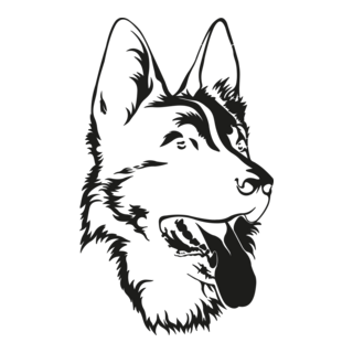 German Shepherd Logo PNG Vector