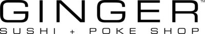 Ginger Sushi + Poke Shop Logo PNG Vector