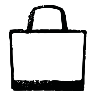 Grunge Bag Logo PNG Vector