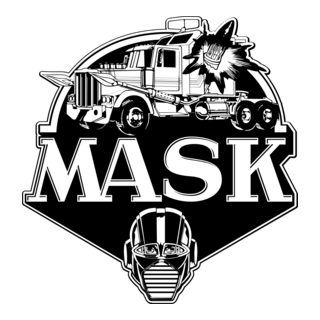 M.A.S.K. 80s Cartoon Logo PNG Vector