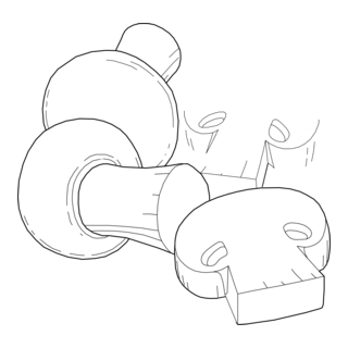 Mushrooms Logo PNG Vector