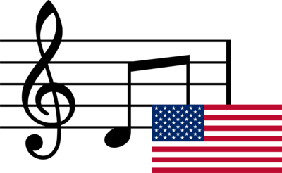 Musical Notes US Logo PNG Vector