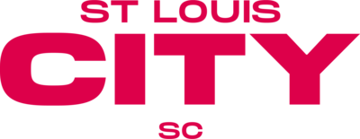 ST Louis City Wordmark Stacked Red Logo PNG Vector