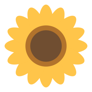 Sunflower Logo PNG Vector