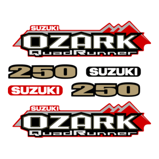 Suzuki OZARK QuadRunner 250 Logo PNG Vector