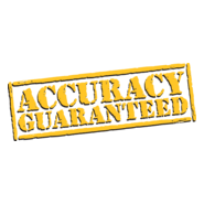 Accuracy Guarantee Logo PNG Vector