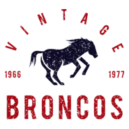 Vintage Broncos Logo PNG Vector