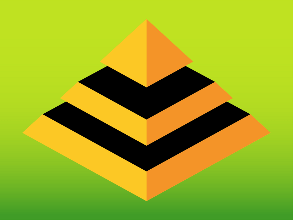 3d pyramid Logo PNG Vector