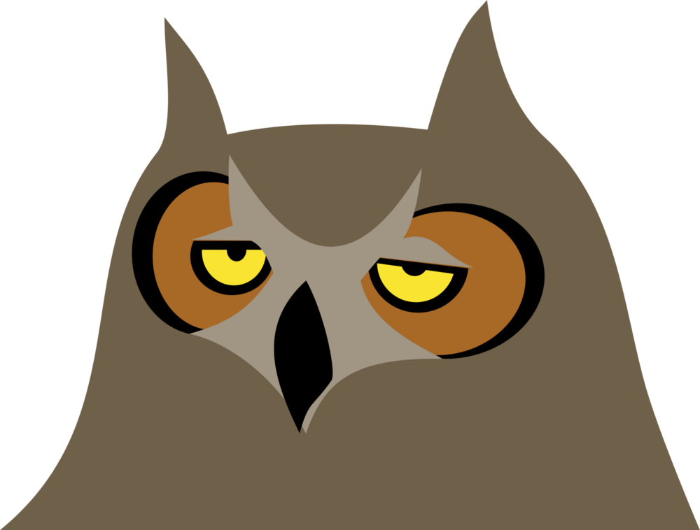 Owl bored Logo PNG Vector