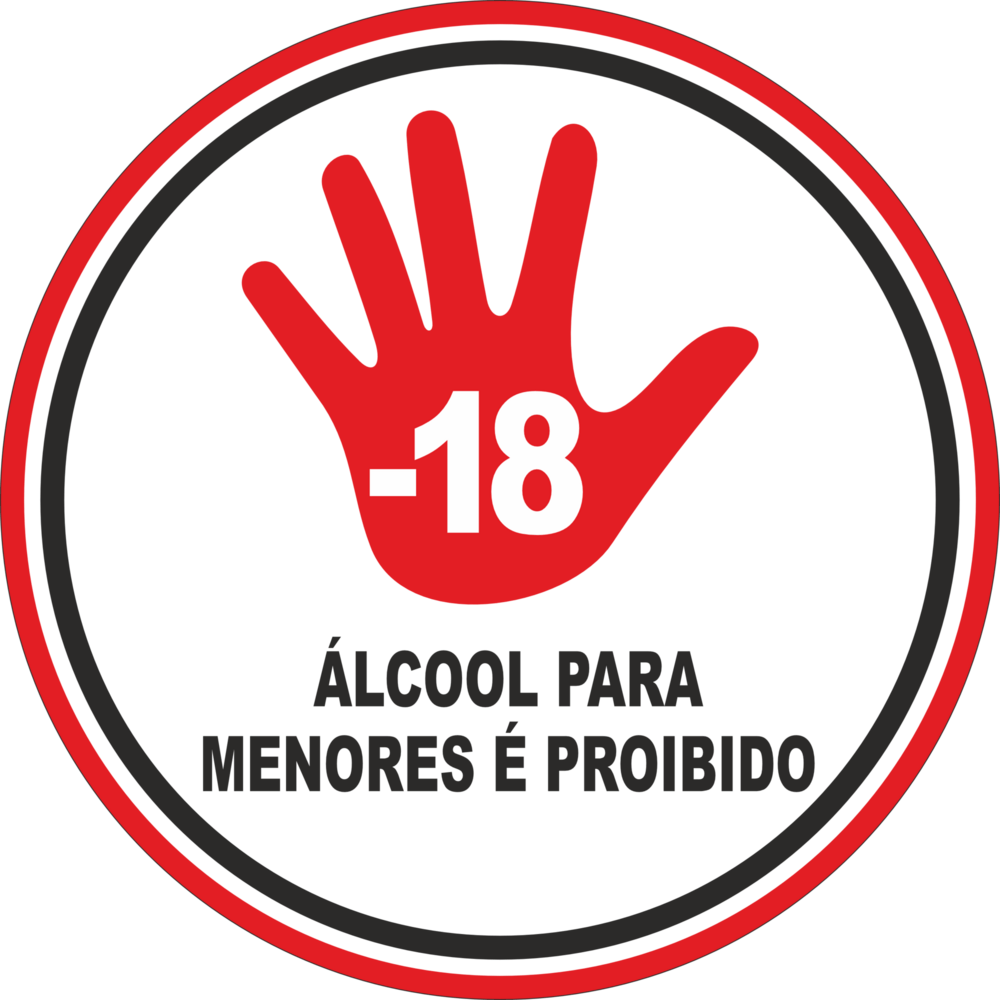 Proibida venda de Alcool para menores Logo PNG Vector