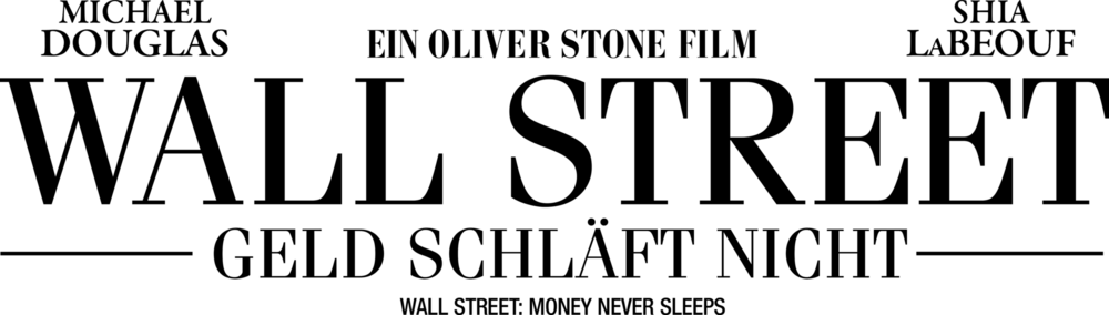 Wall Street - Geld schläft nicht Logo PNG Vector