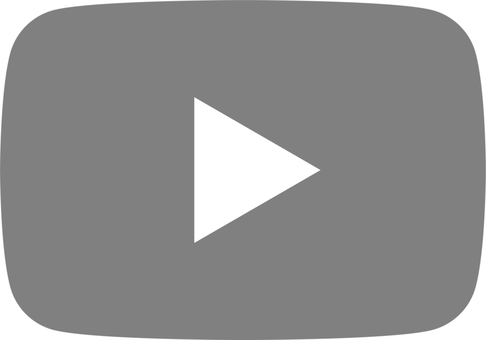 YouTube Grey Icon Logo PNG Vector