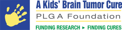 A Kids’ Brain Tumor Cure | PLGA Foundation Logo PNG Vector