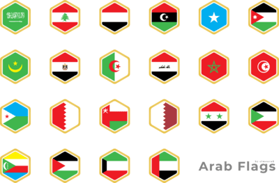 Arab Flags Free Logo PNG Vector