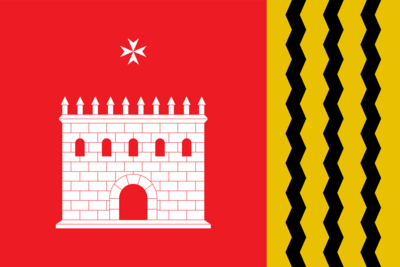 Bandera de El Palau d'Anglesola (Lérida) Logo PNG Vector