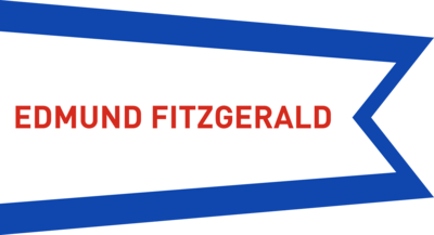 Flag of the SS Edmund Fitzgerald Logo PNG Vector