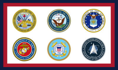 Flag of United States Armed Forces Logo PNG Vector