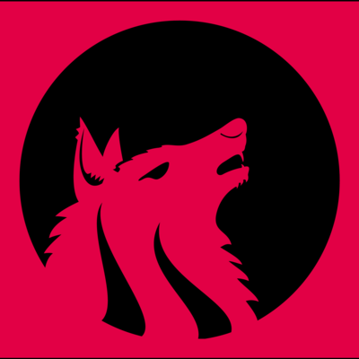 Howling wolf Logo PNG Vector