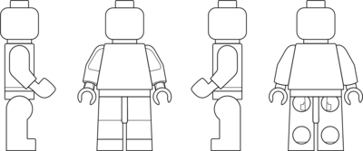 LEGO Minifigure Logo PNG Vector