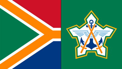 Post-ANC South Africa with SADF Logo PNG Vector