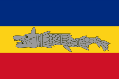Romania with Dacian Draco Logo PNG Vector