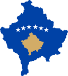 Flag map of Kosovo Logo PNG Vector