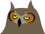 Owl bored Logo PNG Vector