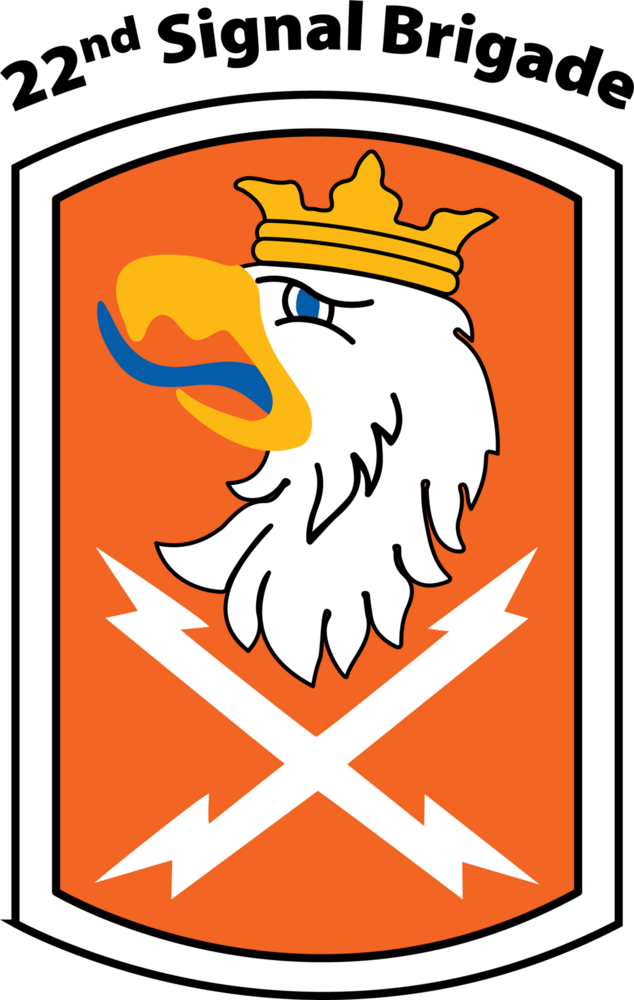 22nd Signal Brigade Insignia Logo PNG Vector