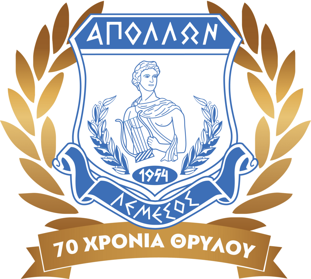 Apollon Limassol 70 Years Logo PNG Vector