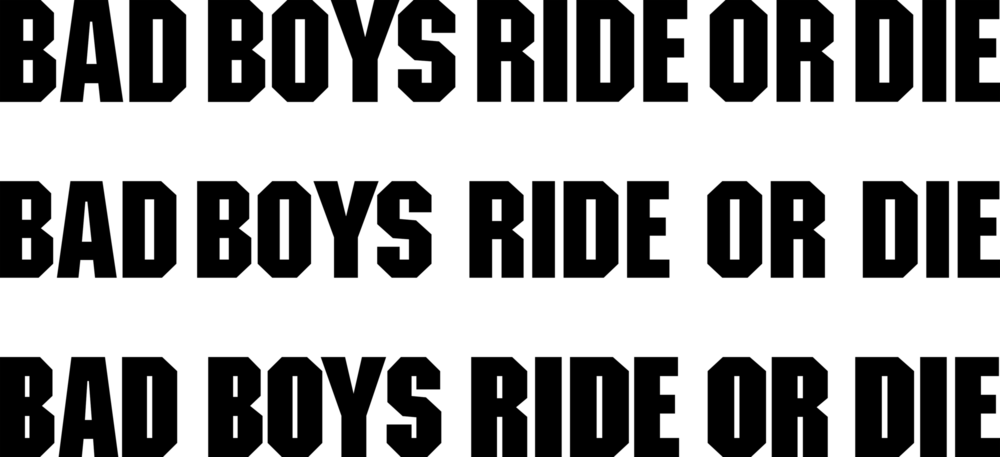 Bad Boys - Ride or Die Logo PNG Vector