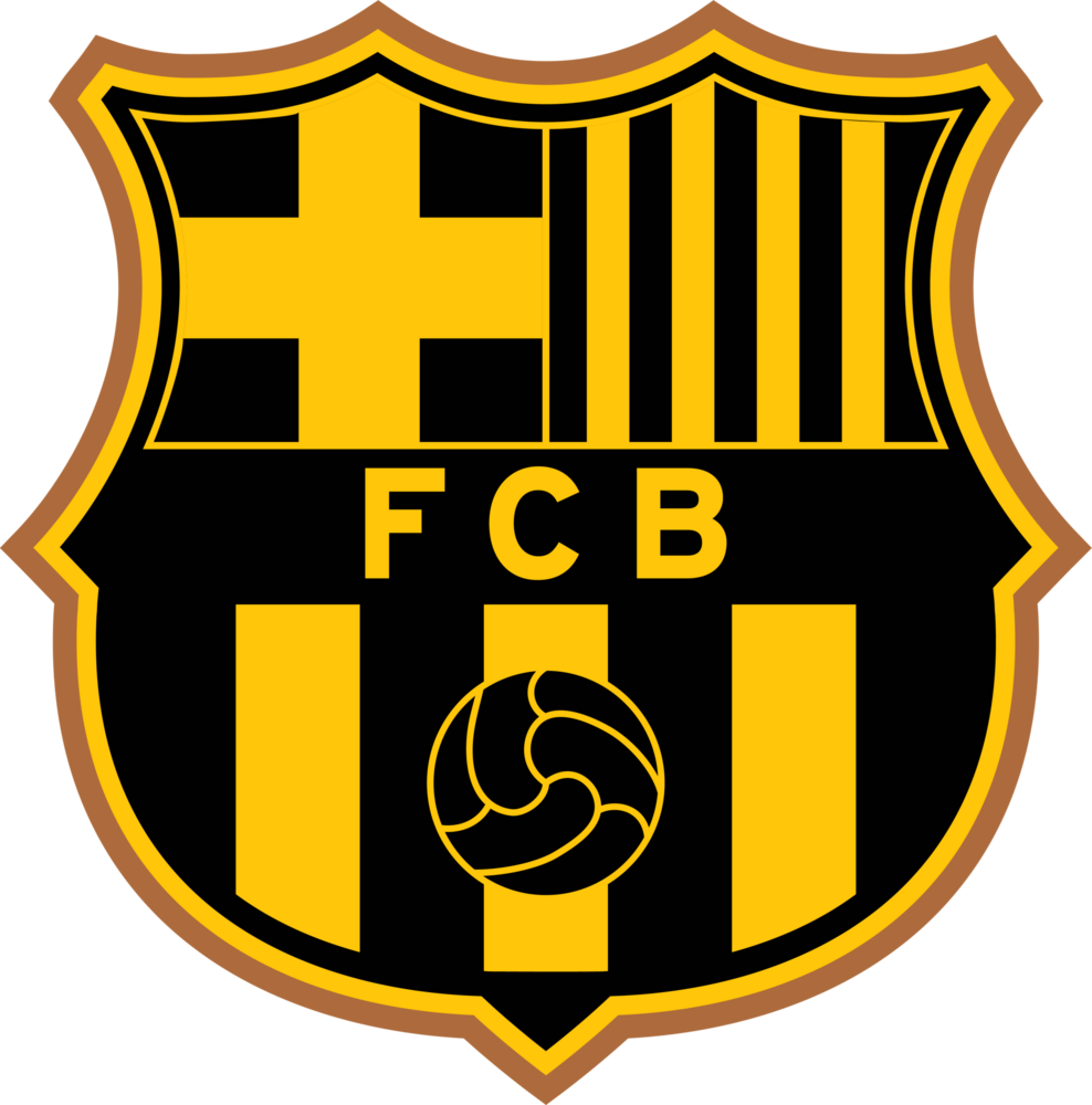 Barcelona Black and Gold Logo PNG Vector