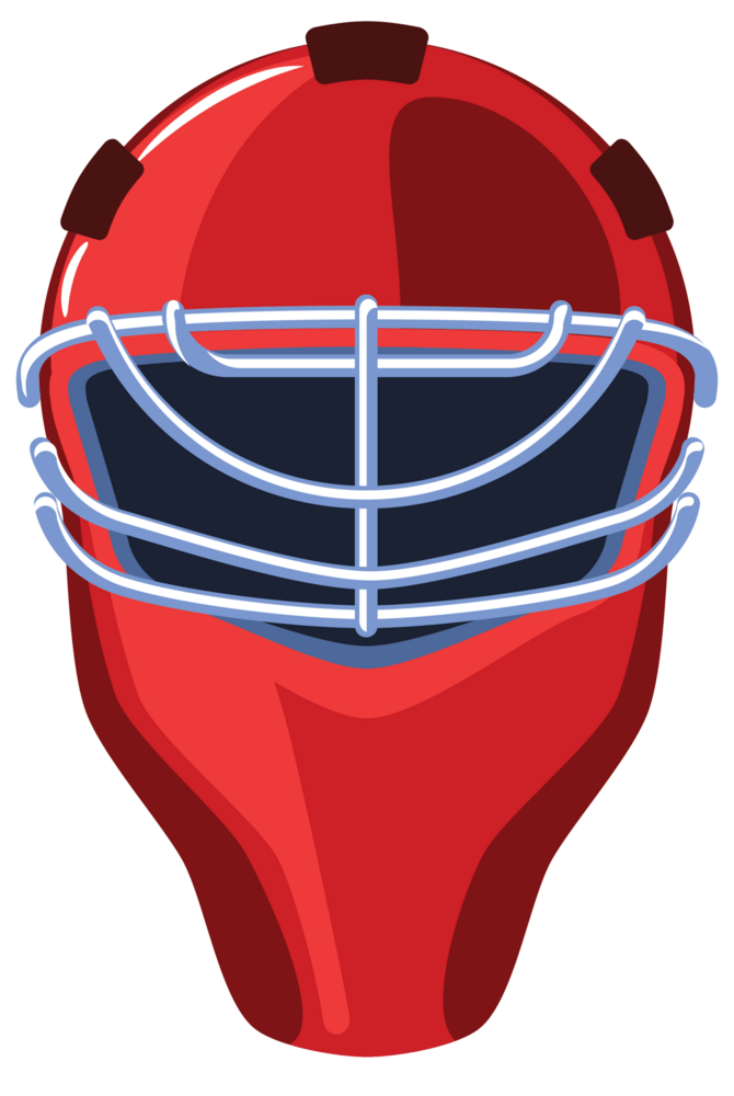 ice hockey goalkepper helmet Logo PNG Vector