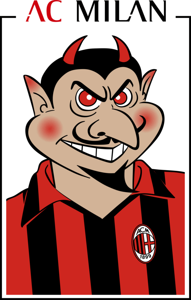 il diavolo - Mascotte del Milan Logo PNG Vector
