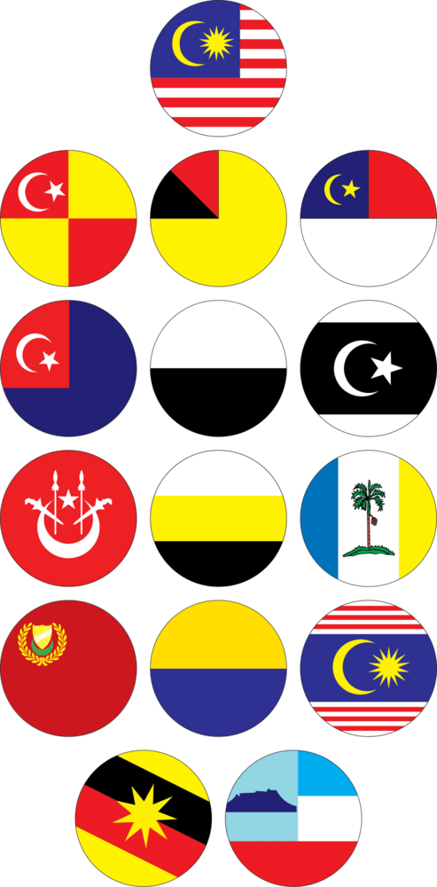 Malaysia State Flag Logo PNG Vector