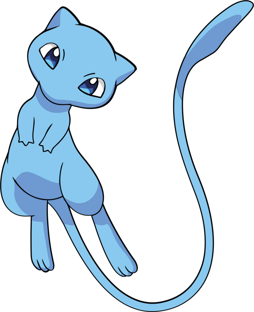 MEW BLUE Pokemon Logo PNG Vector