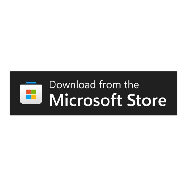 Microsoft Store badge Logo PNG Vector